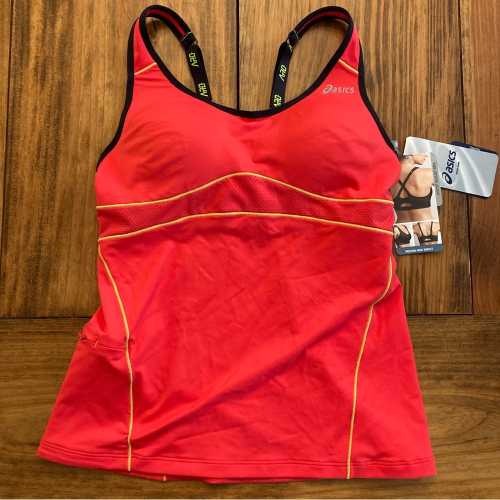 NWT ASICS Adjust Bra Workout Tank Top Shim